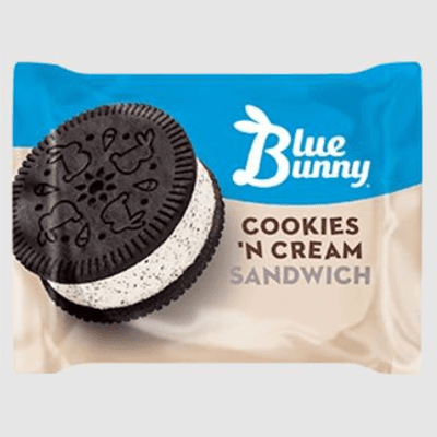 A package of cookies ' n cream sandwich.